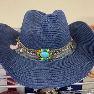 Navy Cowgirl Hat
